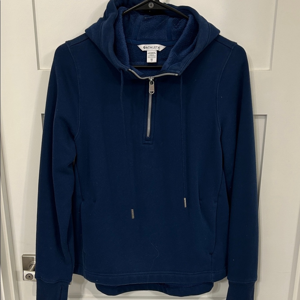 Athleta Women’s Fleece Lined Navy Hoodie